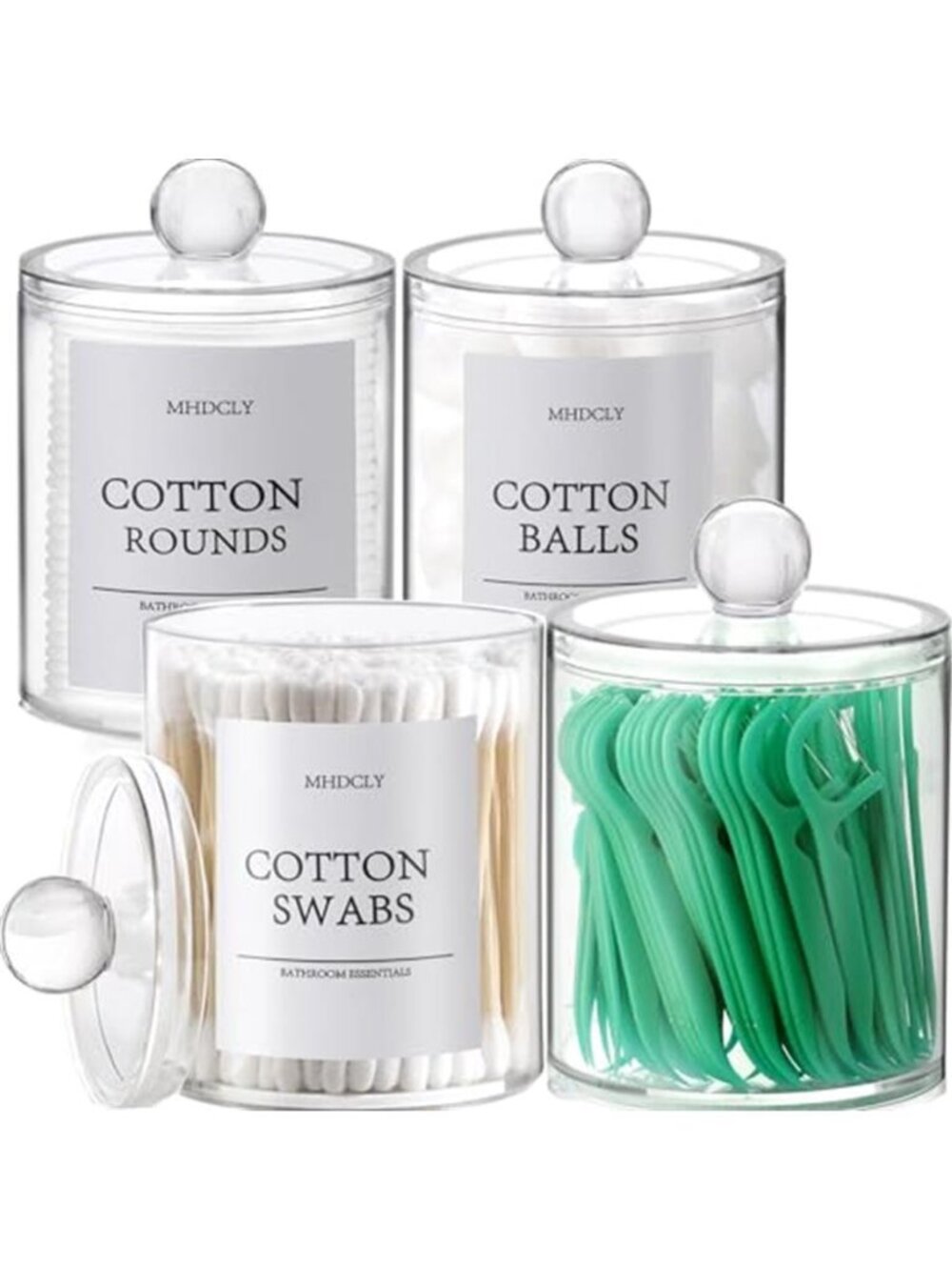Bathroom Organizers and Storage (4 Pack)